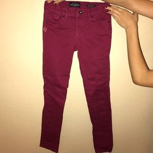 Maroon Lucky Brand Jeggings